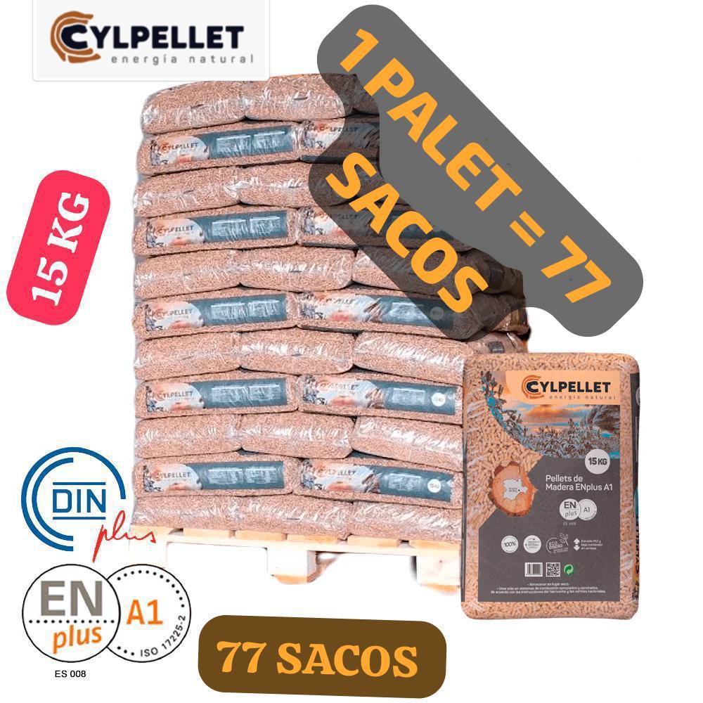 CYL PELLET – 1 Palet de 77 sacos de 15Kg Enplus A1